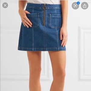 Madewell denim skirt